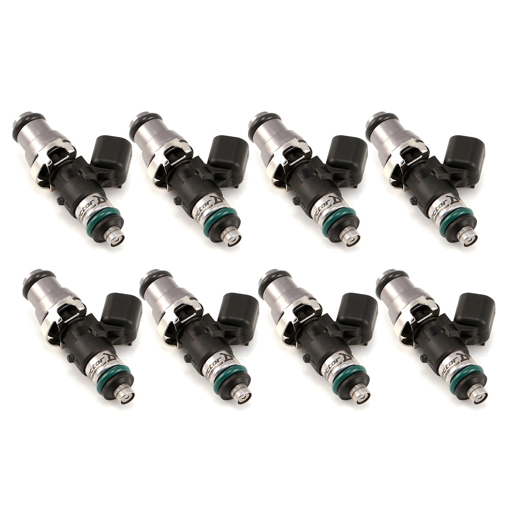 Injector Dynamics 2600cc Injectors - 07+ BMW M3 E90/E92/E93, Hellcat, 07-14 Mustang GT500 - 14mm (Grey) Adaptor Top (Set of 8) - 2600.48.14.14.8