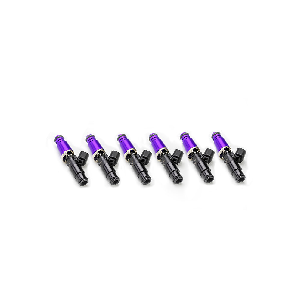 Injector Dynamics 1050cc Injectors - BMW M54 - 14mm Top (Purple) & Bottom (Black) Adapters (Set of 6) - 1050.02.01.60.14.6